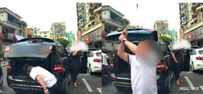 砸车3次！奔驰哥“底裤”被扒企图拿钱平事官方出手大快人心(图1)