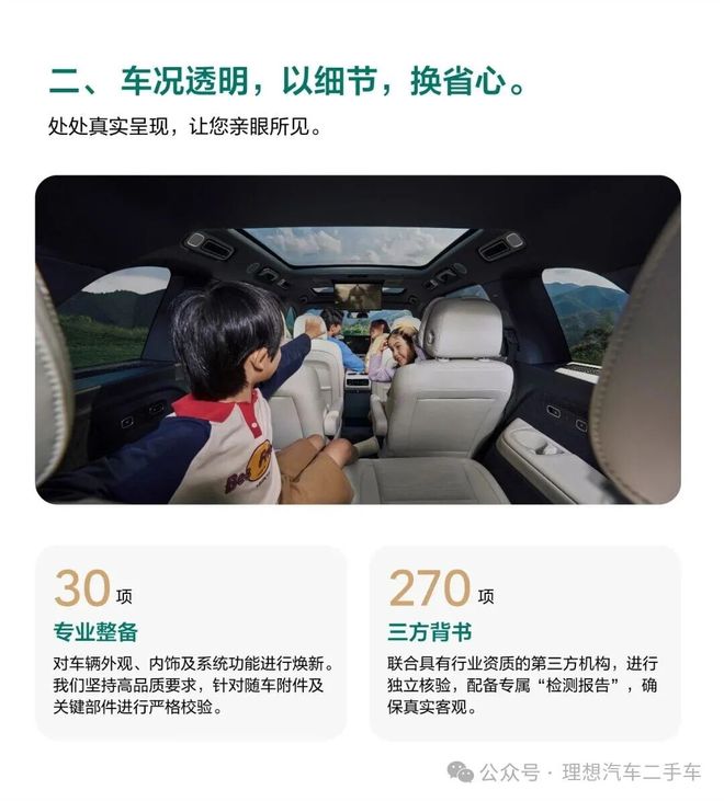 理想汽车官方认证二手车服务上线：杜绝火烧、水泡、事故车(图3)